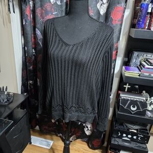 Chic Black Knit Sweater